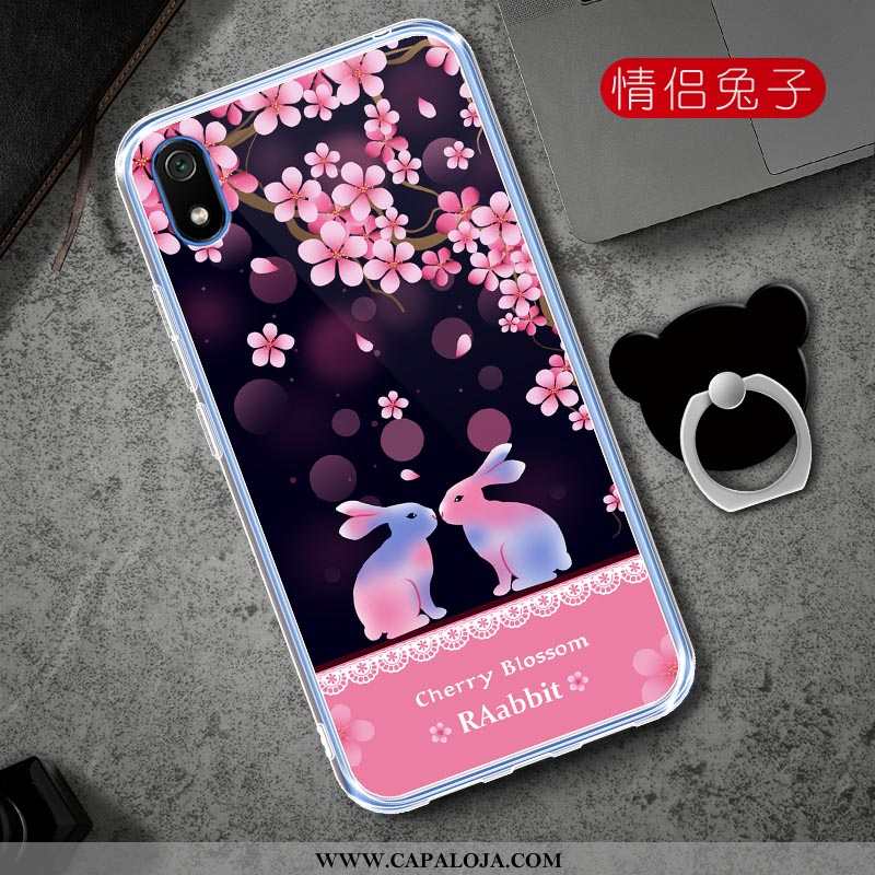 Capa Xiaomi Redmi 7a Desenho Animado Vermelha Masculino Protetoras Rosa, Capas Xiaomi Redmi 7a Soft 