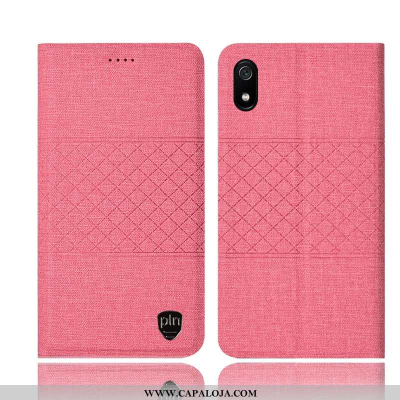 Capa Xiaomi Redmi 7a Protetoras Antiqueda Rosa Cases, Capas Xiaomi Redmi 7a Linho Promoção