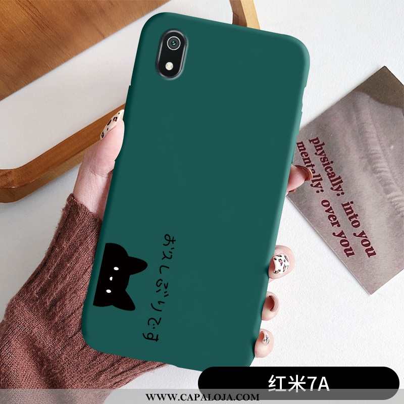 Capa Xiaomi Redmi 7a Super Soft Novas Catinet Verde, Capas Xiaomi Redmi 7a Protetoras Barato