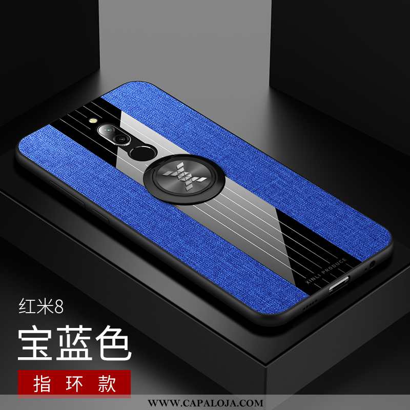 Capa Xiaomi Redmi 8 Soft Aço Feminino Completa Azul, Capas Xiaomi Redmi 8 Protetoras Baratos