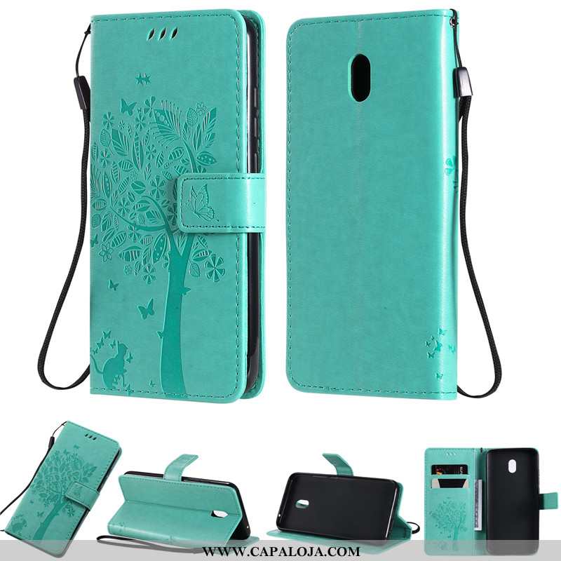 Capa Xiaomi Redmi 8a Couro Completa Cases Capas Roxo, Xiaomi Redmi 8a Roxa Barato