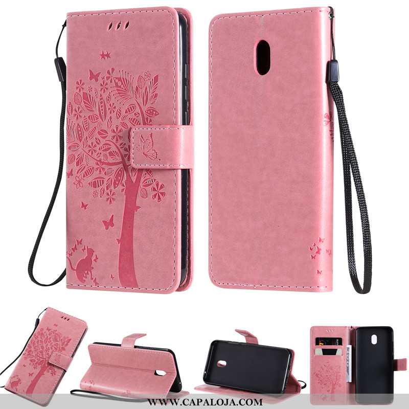 Capa Xiaomi Redmi 8a Couro Completa Cases Capas Roxo, Xiaomi Redmi 8a Roxa Barato