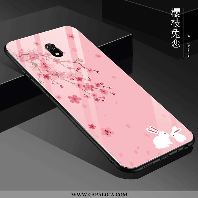 Capa Xiaomi Redmi 8a Criativas Vermelha Completa Rosa, Capas Xiaomi Redmi 8a Protetoras Promoção