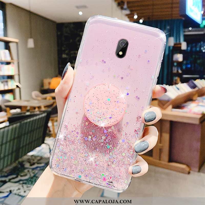 Capa Xiaomi Redmi 8a Personalizado Cases Antiqueda Silicone Rosa, Capas Xiaomi Redmi 8a Criativas Co