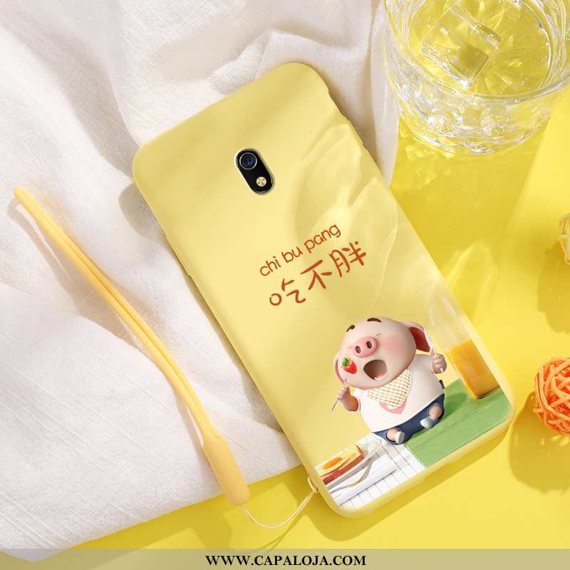 Capa Xiaomi Redmi 8a Personalizado Pequena Completa Telemóvel Amarelo, Capas Xiaomi Redmi 8a Criativ