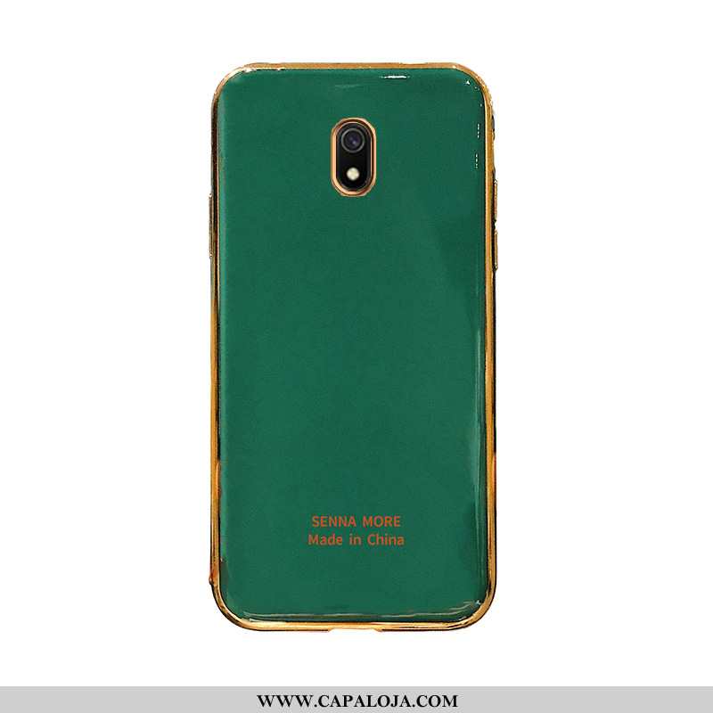 Capa Xiaomi Redmi 8a Silicone Telinha Aço Cases Verde, Capas Xiaomi Redmi 8a Estiloso Baratos