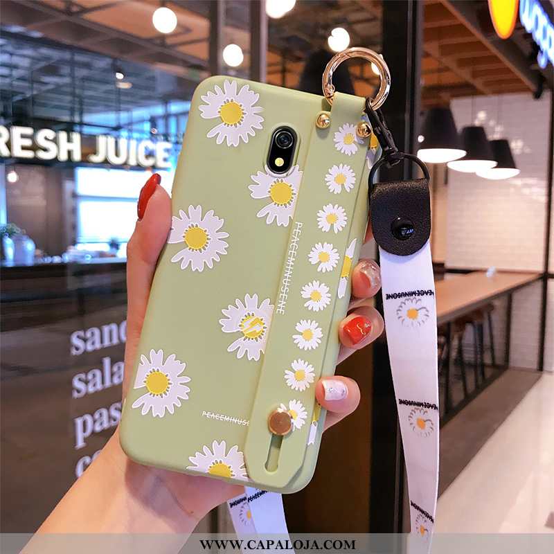 Capa Xiaomi Redmi 8a Silicone Telinha Cases Nova Verde, Capas Xiaomi Redmi 8a Cordao Barato