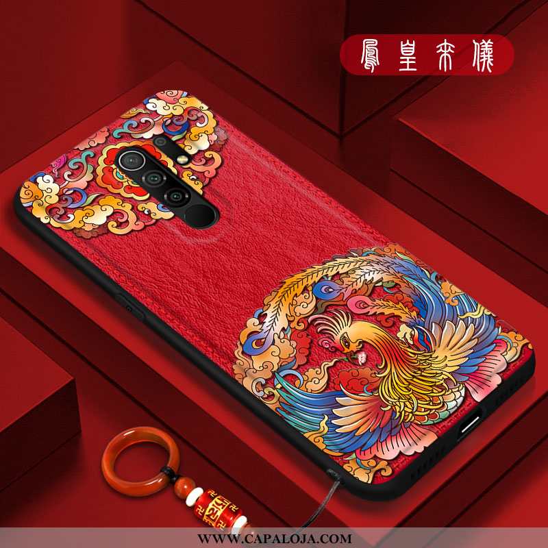 Capa Xiaomi Redmi 9 Personalizada Completa Capas Masculino Vermelho, Xiaomi Redmi 9 Criativas Barato