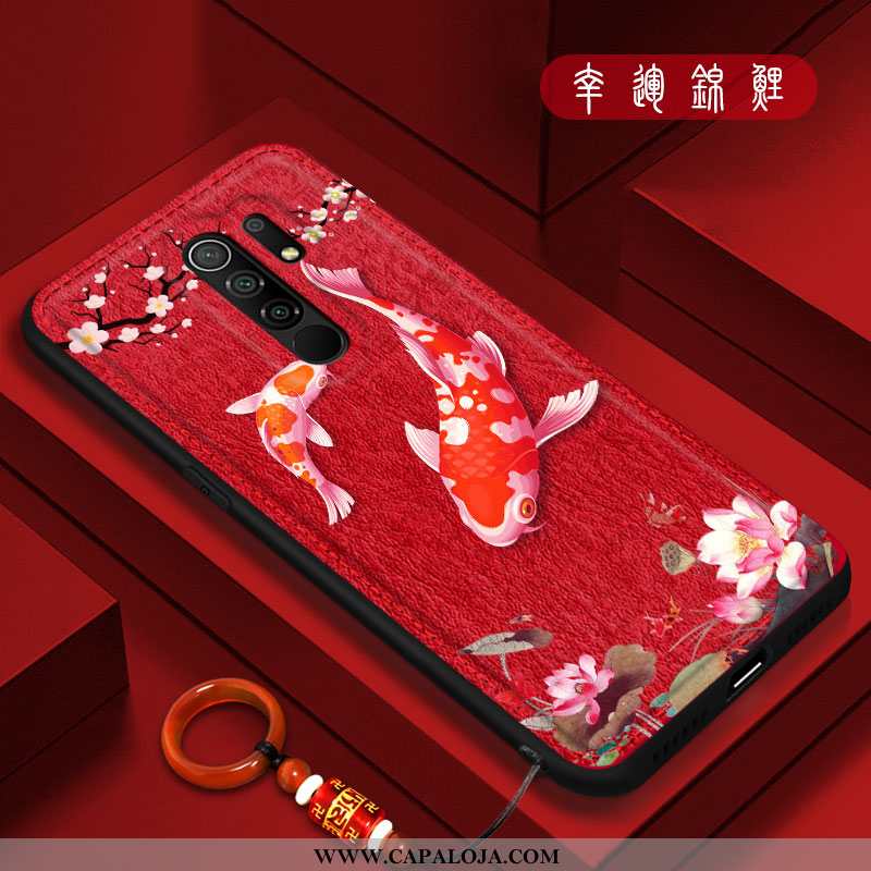 Capa Xiaomi Redmi 9 Personalizada Completa Capas Masculino Vermelho, Xiaomi Redmi 9 Criativas Barato