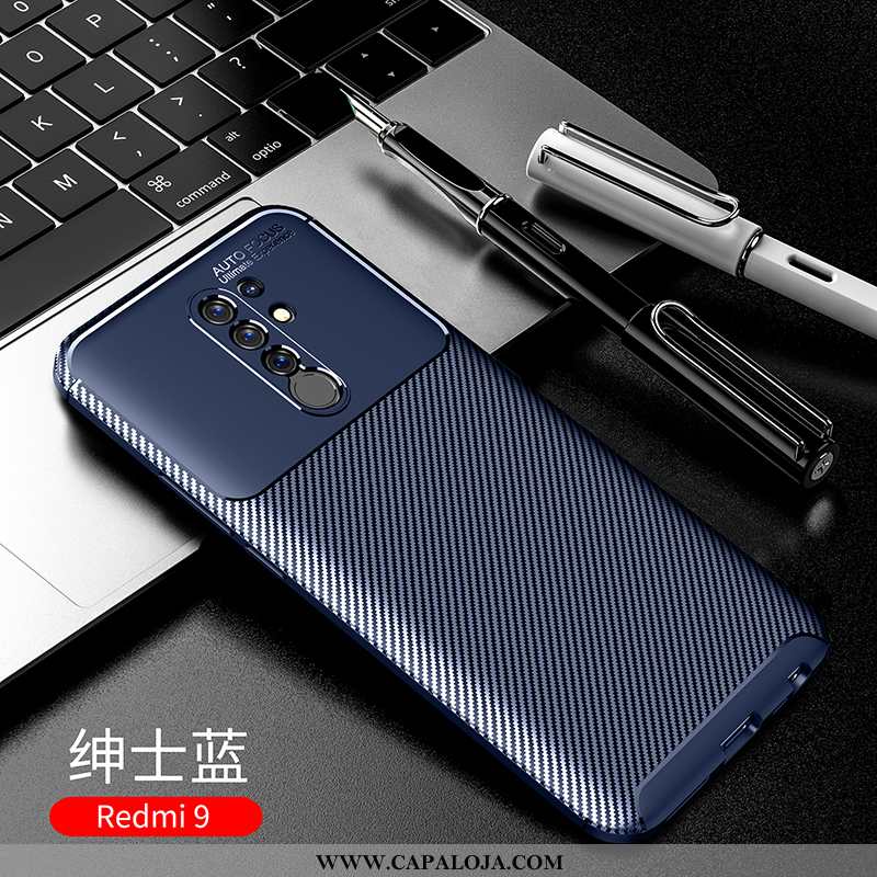 Capa Xiaomi Redmi 9 Silicone Pequena Capas Protetoras Preto, Xiaomi Redmi 9 Fosco Baratos