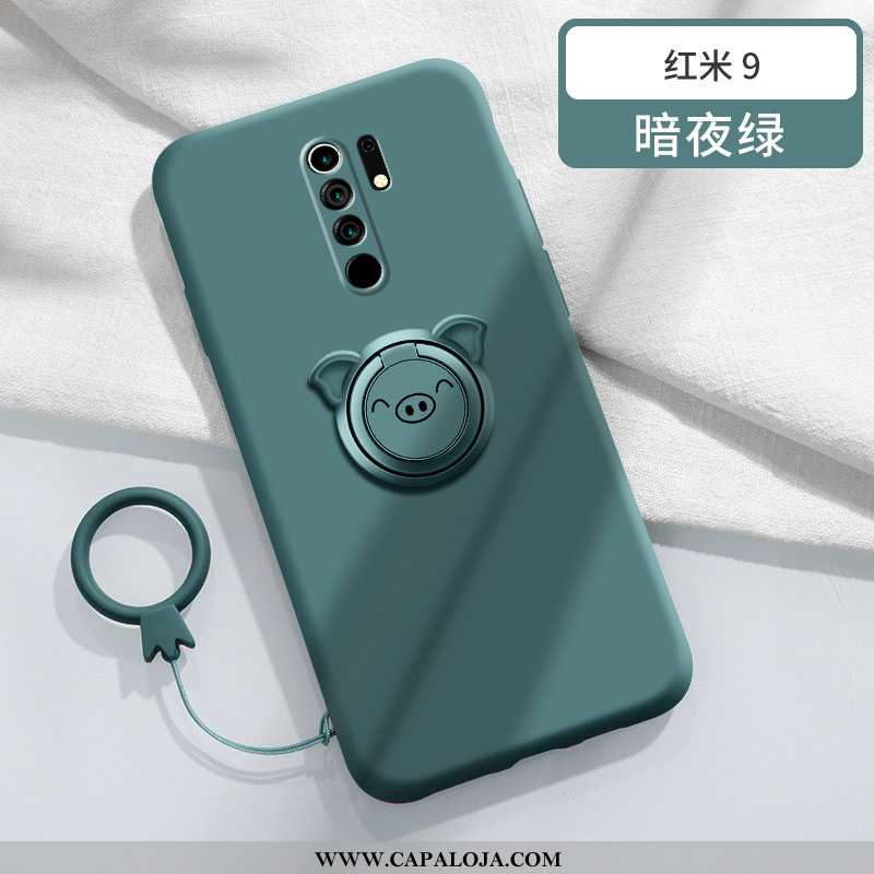 Capa Xiaomi Redmi 9 Silicone Telinha Tendencia Masculino Verde, Capas Xiaomi Redmi 9 Personalizado B