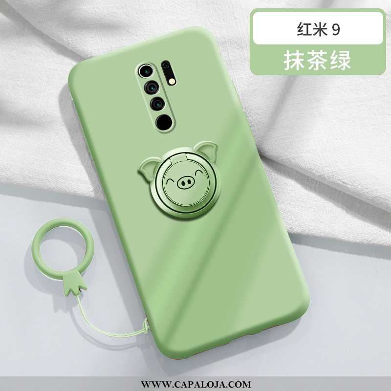 Capa Xiaomi Redmi 9 Silicone Telinha Tendencia Masculino Verde, Capas Xiaomi Redmi 9 Personalizado B