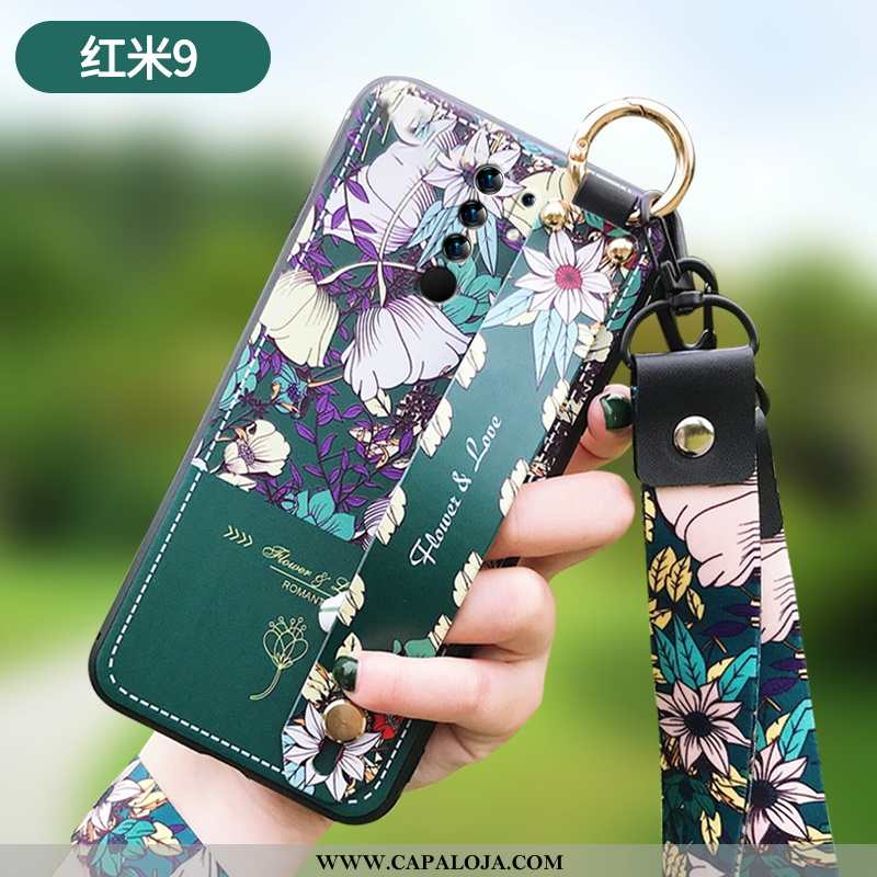 Capa Xiaomi Redmi 9 Soft Antiqueda Telemóvel Feminino Verde, Capas Xiaomi Redmi 9 Super Baratos