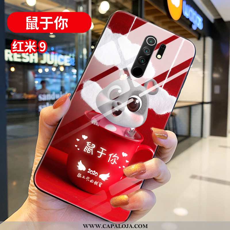 Capa Xiaomi Redmi 9 Tendencia Feminino Protetoras Casal Vermelho, Capas Xiaomi Redmi 9 Soft Baratos