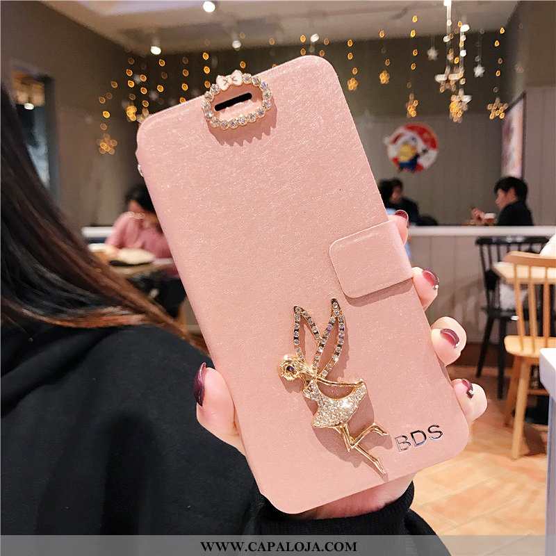 Capa Xiaomi Redmi 9a Couro Feminino Super Criativas Rosa, Capas Xiaomi Redmi 9a Tendencia Online