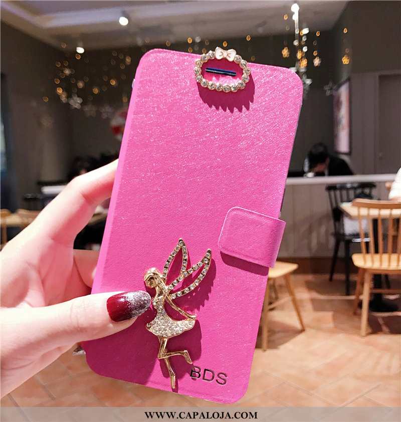 Capa Xiaomi Redmi 9a Couro Feminino Super Criativas Rosa, Capas Xiaomi Redmi 9a Tendencia Online