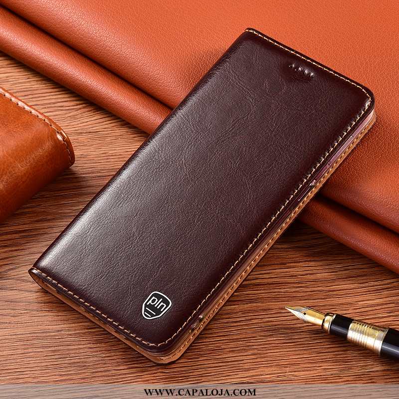 Capa Xiaomi Redmi 9a Couro Genuíno Capas Antiqueda Tigrada Rosa, Xiaomi Redmi 9a Protetoras Baratas