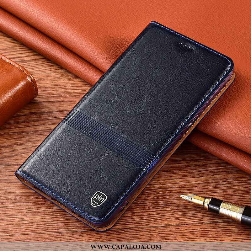 Capa Xiaomi Redmi 9a Couro Legitimo Pequena Antiqueda Vermelha Vermelho, Capas Xiaomi Redmi 9a Prote