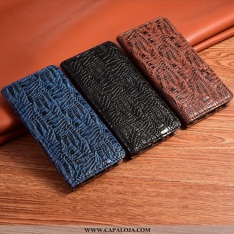 Capa Xiaomi Redmi 9a Couro Legitimo Pequena Telemóvel Antiqueda Preto, Capas Xiaomi Redmi 9a Proteto