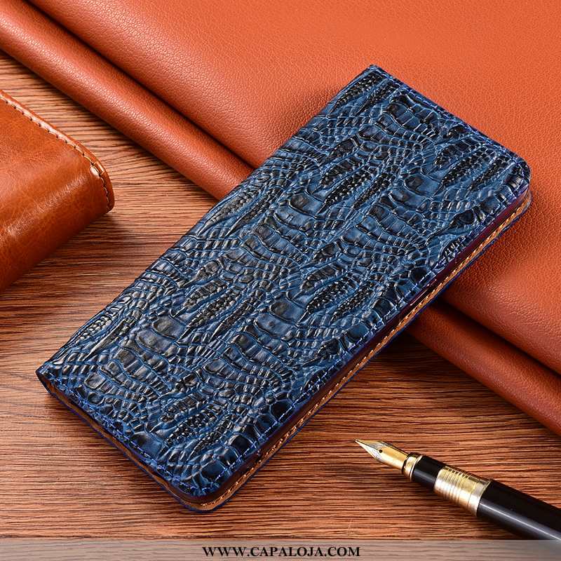 Capa Xiaomi Redmi 9a Couro Legitimo Pequena Telemóvel Antiqueda Preto, Capas Xiaomi Redmi 9a Proteto