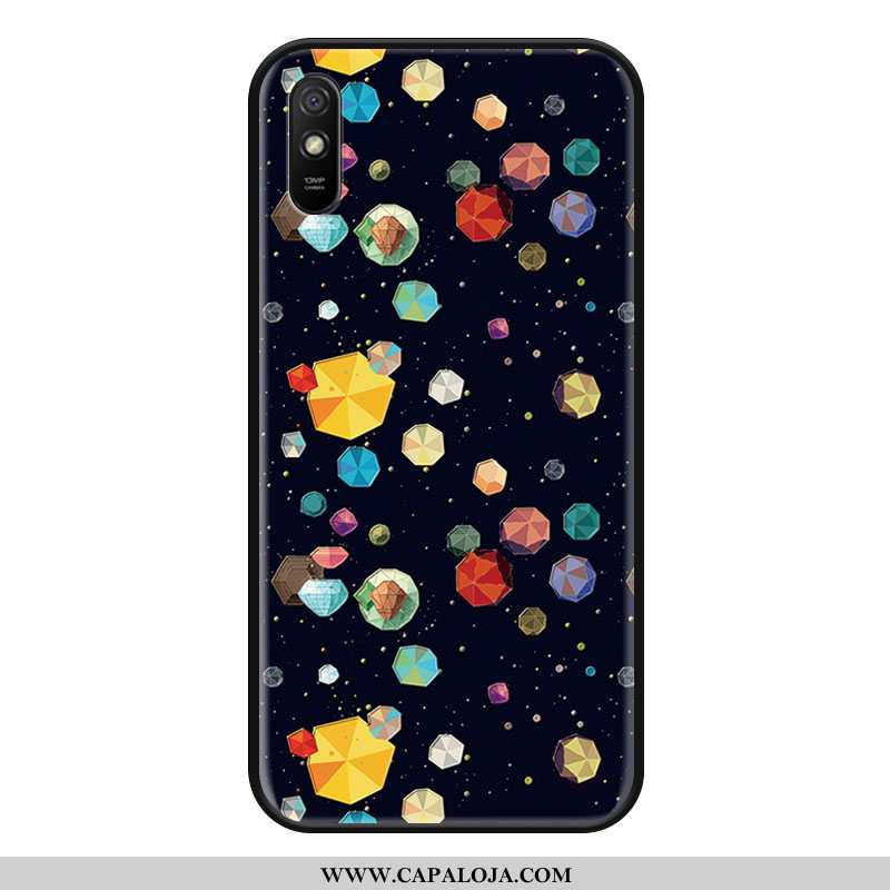 Capa Xiaomi Redmi 9a Desenho Animado Capas Antiqueda Azul Escuro, Xiaomi Redmi 9a Tendencia Online