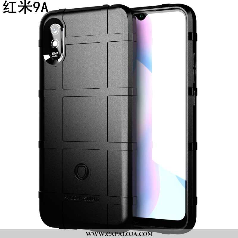 Capa Xiaomi Redmi 9a Fosco Telemóvel Cases Cinza, Capas Xiaomi Redmi 9a Tendencia Baratos