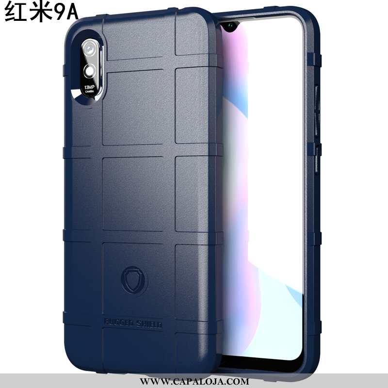 Capa Xiaomi Redmi 9a Fosco Telemóvel Cases Cinza, Capas Xiaomi Redmi 9a Tendencia Baratos