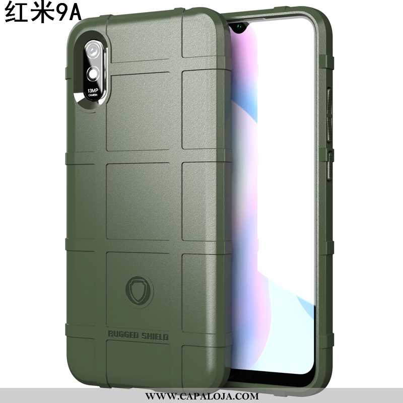 Capa Xiaomi Redmi 9a Fosco Telemóvel Cases Cinza, Capas Xiaomi Redmi 9a Tendencia Baratos