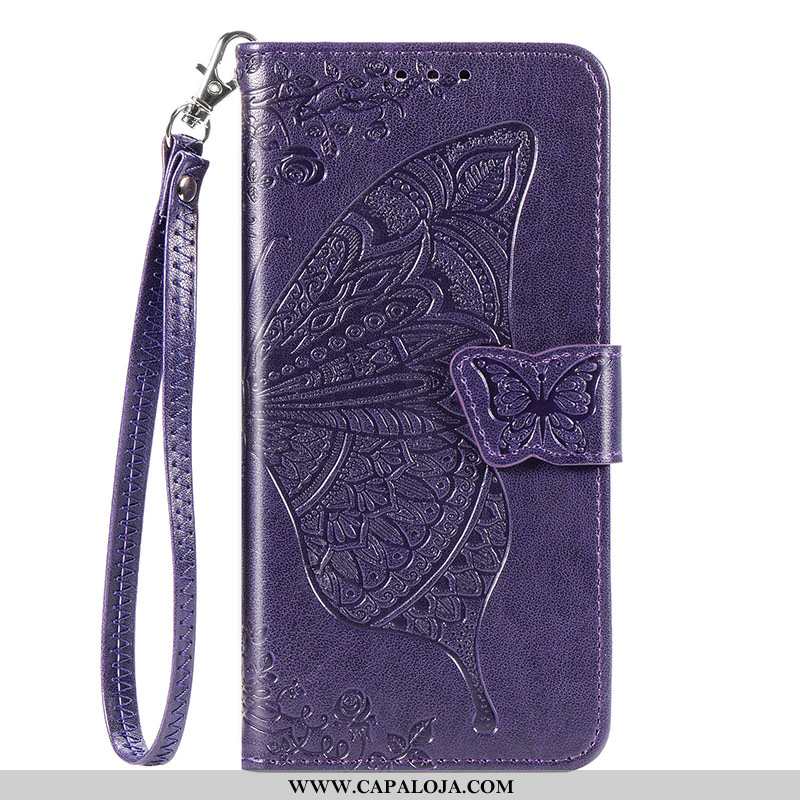 Capa Xiaomi Redmi 9a Protetoras Telemóvel Feminino Antiqueda Roxo, Capas Xiaomi Redmi 9a Couro Barat