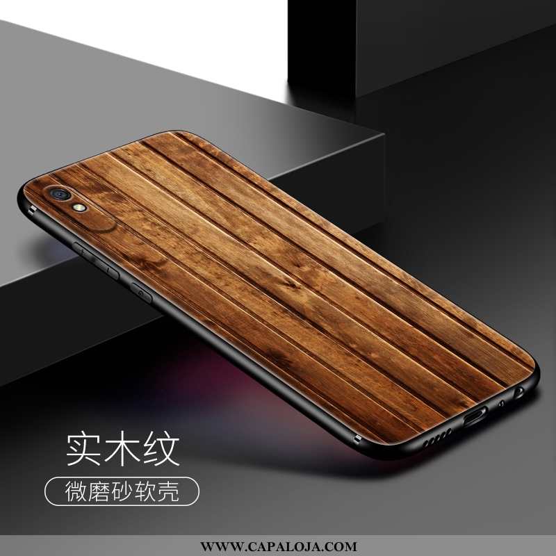 Capa Xiaomi Redmi 9a Soft Masculino Tendencia Madeira Castanho, Capas Xiaomi Redmi 9a Silicone Barat