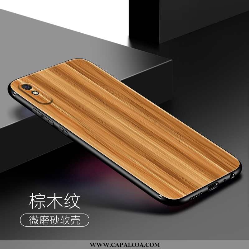 Capa Xiaomi Redmi 9a Soft Masculino Tendencia Madeira Castanho, Capas Xiaomi Redmi 9a Silicone Barat