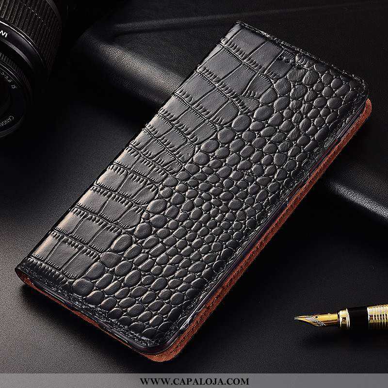 Capa Xiaomi Redmi Note 6 Pro Couro Legitimo Cover Vermelha Marrom Castanho, Capas Xiaomi Redmi Note 