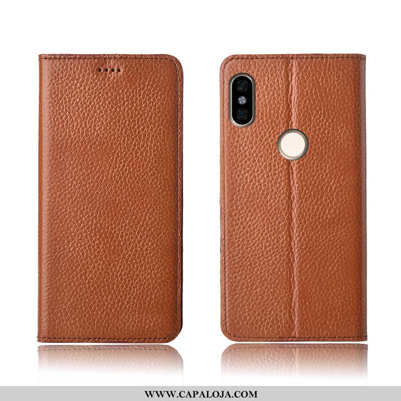 Capa Xiaomi Redmi Note 6 Pro Couro Legitimo Nova Telinha Cases Rosa, Capas Xiaomi Redmi Note 6 Pro C