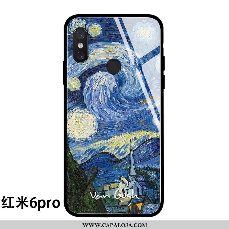 Capa Xiaomi Redmi Note 6 Pro Protetoras Silicone Estrelado Masculino Azul, Capas Xiaomi Redmi Note 6