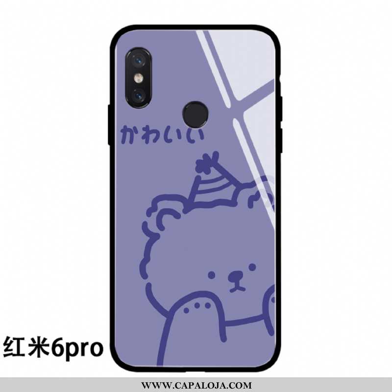 Capa Xiaomi Redmi Note 6 Pro Silicone Desenho Animado Completa Antiqueda Azul, Capas Xiaomi Redmi No