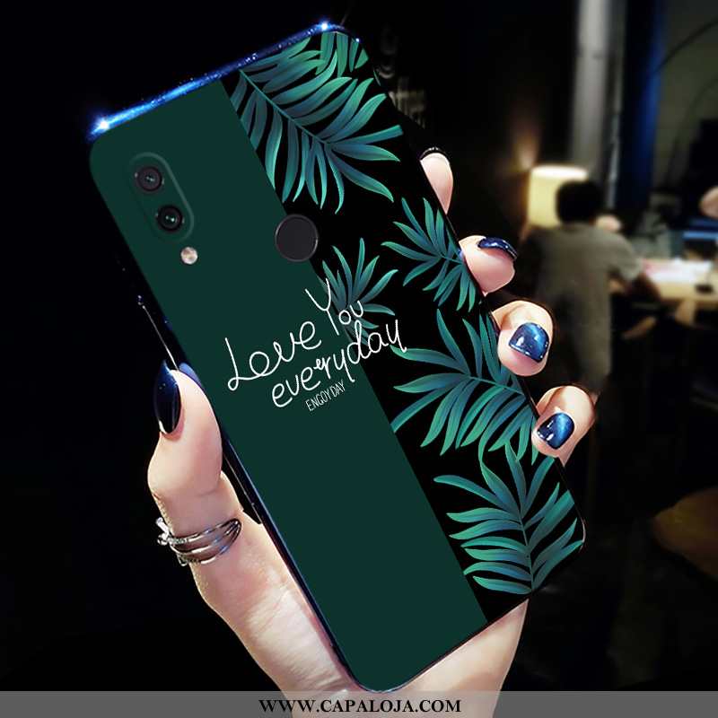 Capa Xiaomi Redmi Note 7 Personalizada Vermelha Capas Telinha Verde, Xiaomi Redmi Note 7 Criativas B