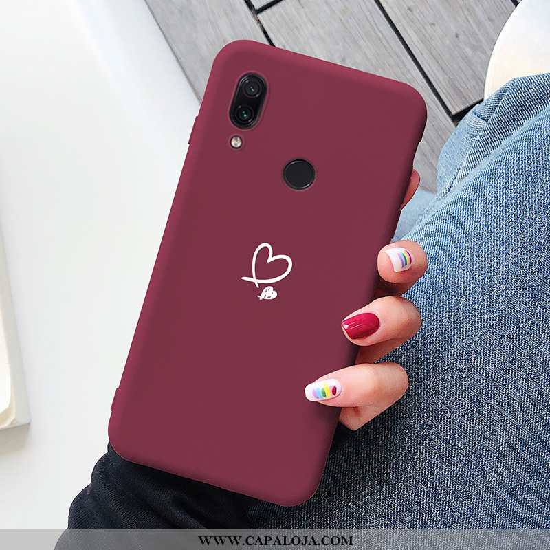 Capa Xiaomi Redmi Note 7 Silicone Soft Slim Telemóvel Rosa, Capas Xiaomi Redmi Note 7 Criativas Comp