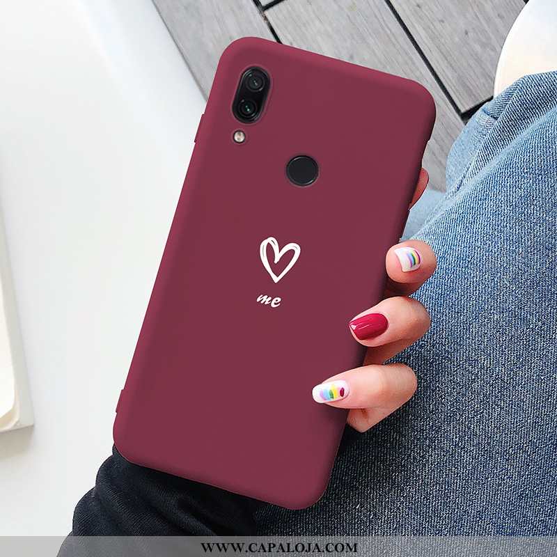 Capa Xiaomi Redmi Note 7 Silicone Soft Slim Telemóvel Rosa, Capas Xiaomi Redmi Note 7 Criativas Comp