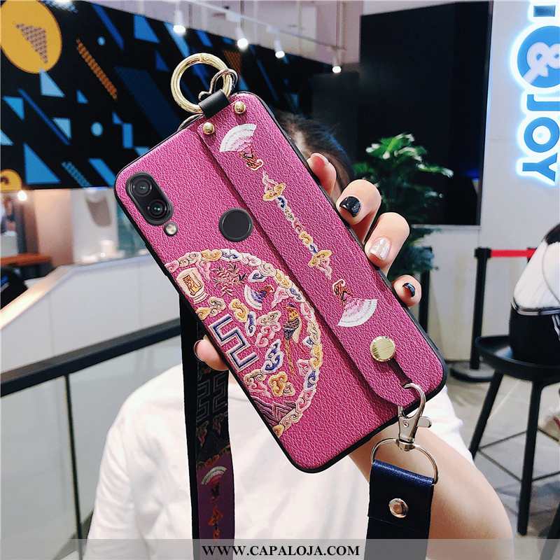 Capa Xiaomi Redmi Note 7 Super Completa Wrisband Vermelha Rosa, Capas Xiaomi Redmi Note 7 Protetoras