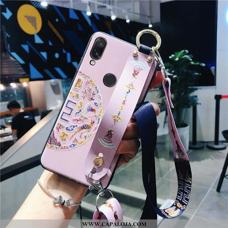 Capa Xiaomi Redmi Note 7 Super Completa Wrisband Vermelha Rosa, Capas Xiaomi Redmi Note 7 Protetoras