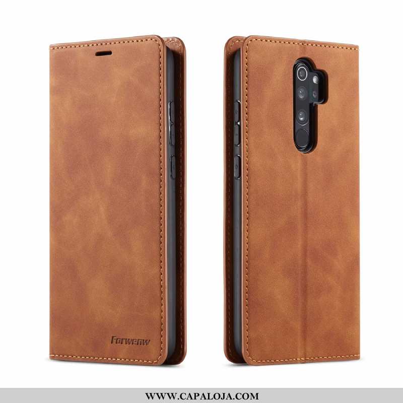 Capa Xiaomi Redmi Note 8 Pro Couro Completa Carteira Vermelha Vermelho, Capas Xiaomi Redmi Note 8 Pr