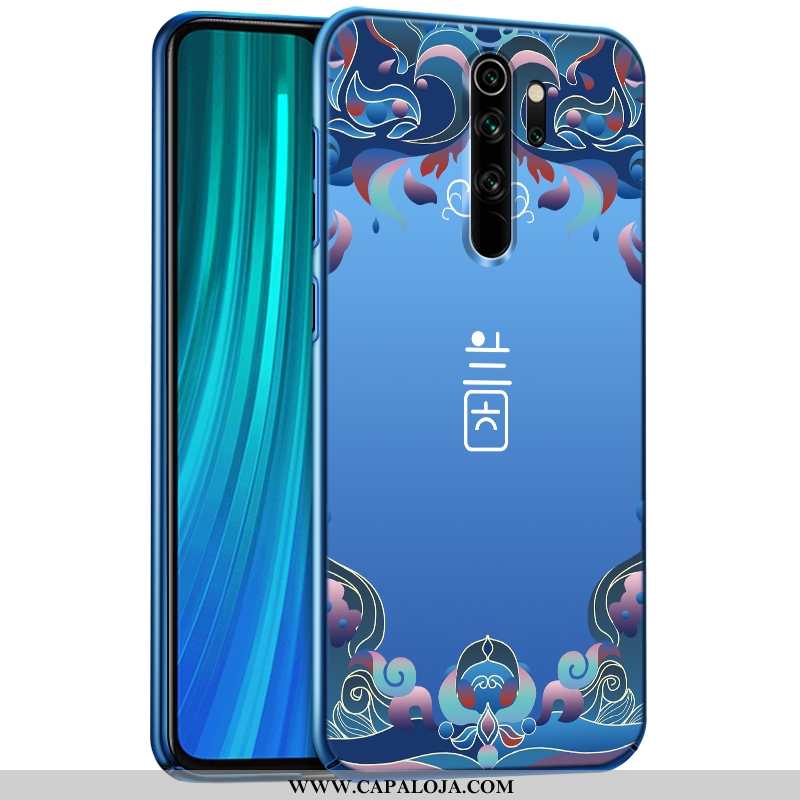 Capa Xiaomi Redmi Note 8 Pro Fosco Capas Telemóvel Resistente Azul, Xiaomi Redmi Note 8 Pro Personal