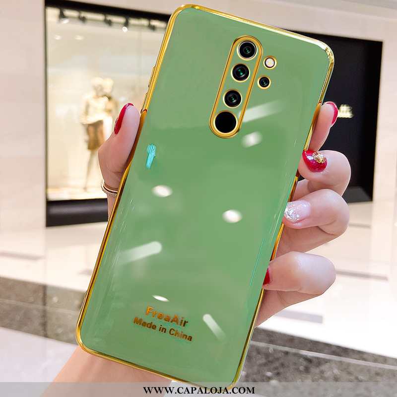 Capa Xiaomi Redmi Note 8 Pro Protetoras Soft Capas Verde Rosa, Xiaomi Redmi Note 8 Pro Silicone Onli