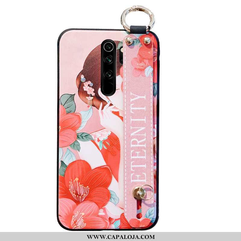 Capa Xiaomi Redmi Note 8 Pro Protetoras Soft Cordao Vermelha Rosa, Capas Xiaomi Redmi Note 8 Pro Sil