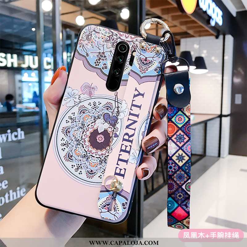 Capa Xiaomi Redmi Note 8 Pro Protetoras Soft Cordao Vermelha Rosa, Capas Xiaomi Redmi Note 8 Pro Sil