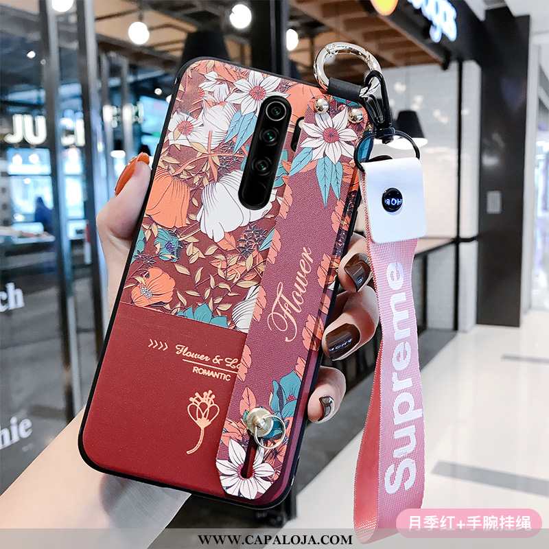 Capa Xiaomi Redmi Note 8 Pro Protetoras Soft Cordao Vermelha Rosa, Capas Xiaomi Redmi Note 8 Pro Sil