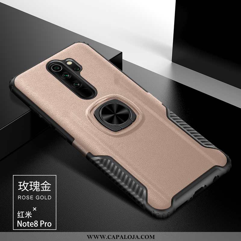 Capa Xiaomi Redmi Note 8 Pro Silicone Protetoras Vermelha Cases Dourado, Capas Xiaomi Redmi Note 8 P