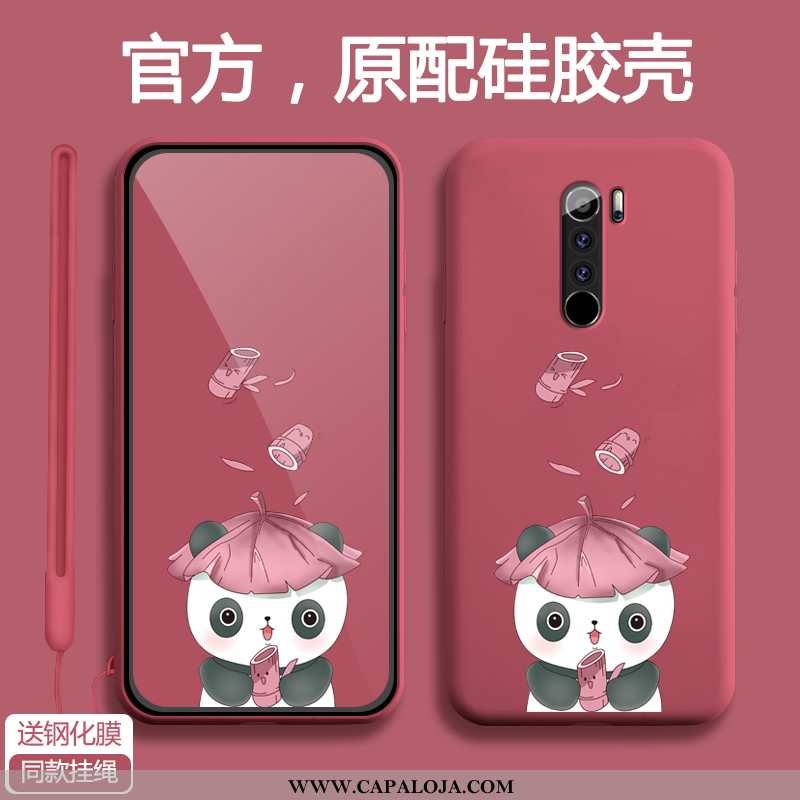 Capa Xiaomi Redmi Note 8 Pro Super Silicone Criativas Tendencia Vermelho, Capas Xiaomi Redmi Note 8 