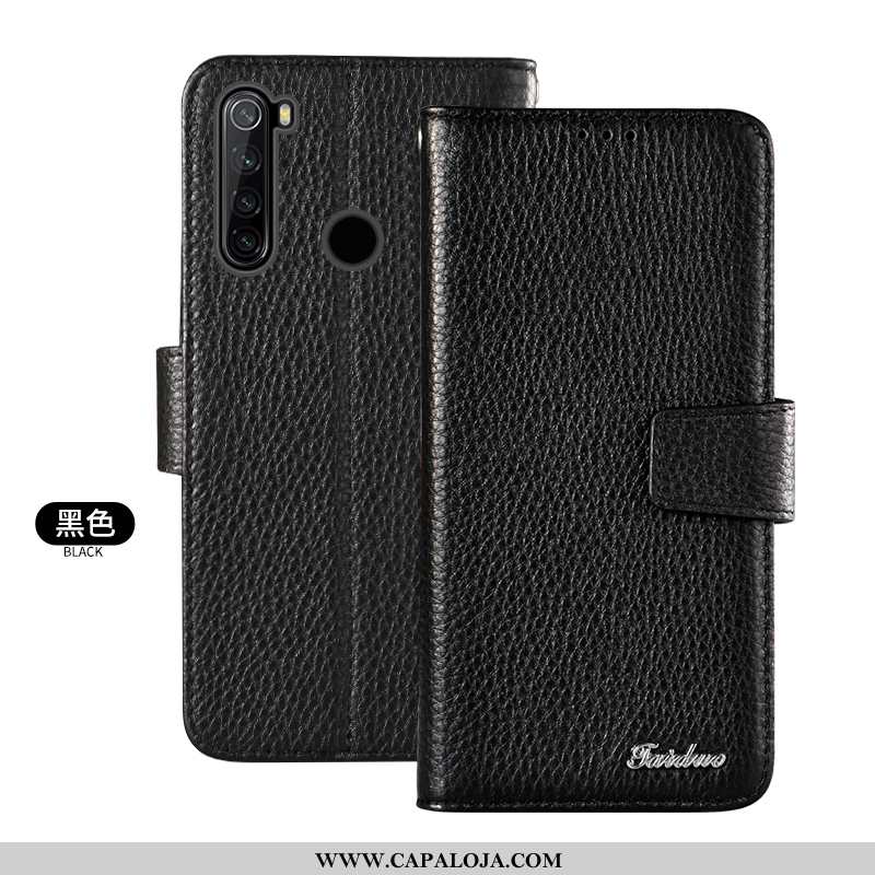 Capa Xiaomi Redmi Note 8t Couro Genuíno Pequena Completa Antiqueda Castanho, Capas Xiaomi Redmi Note