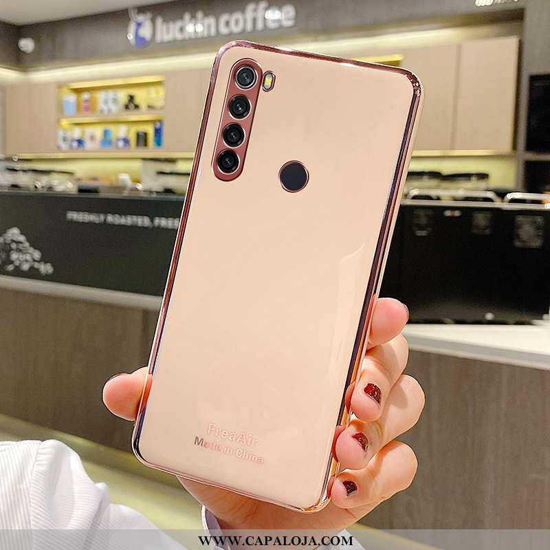 Capa Xiaomi Redmi Note 8t Criativas Cinza Completa Antiqueda Rosa, Capas Xiaomi Redmi Note 8t Tenden